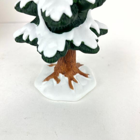 Lemax Porcelain Pine Tree Dickensvale Christmas Holiday Tree - Picture 4 of 5